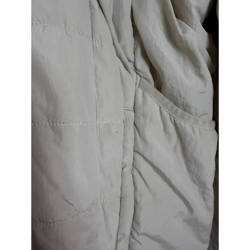 Free People Movement Priscilla Pullover in light beige quilted design Size M